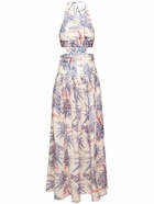 ZIMMERMANN - Cira Halter Cutout Cotton Midi Dress