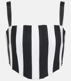 Dolce&Gabbana Portofino striped corset top