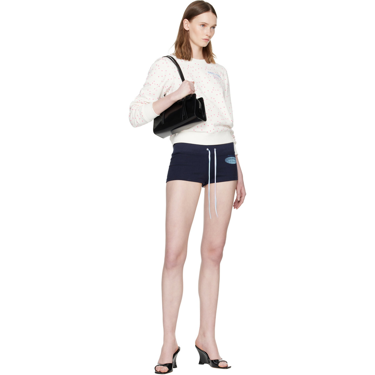 Sandy Liang White Polka Sweatshirt