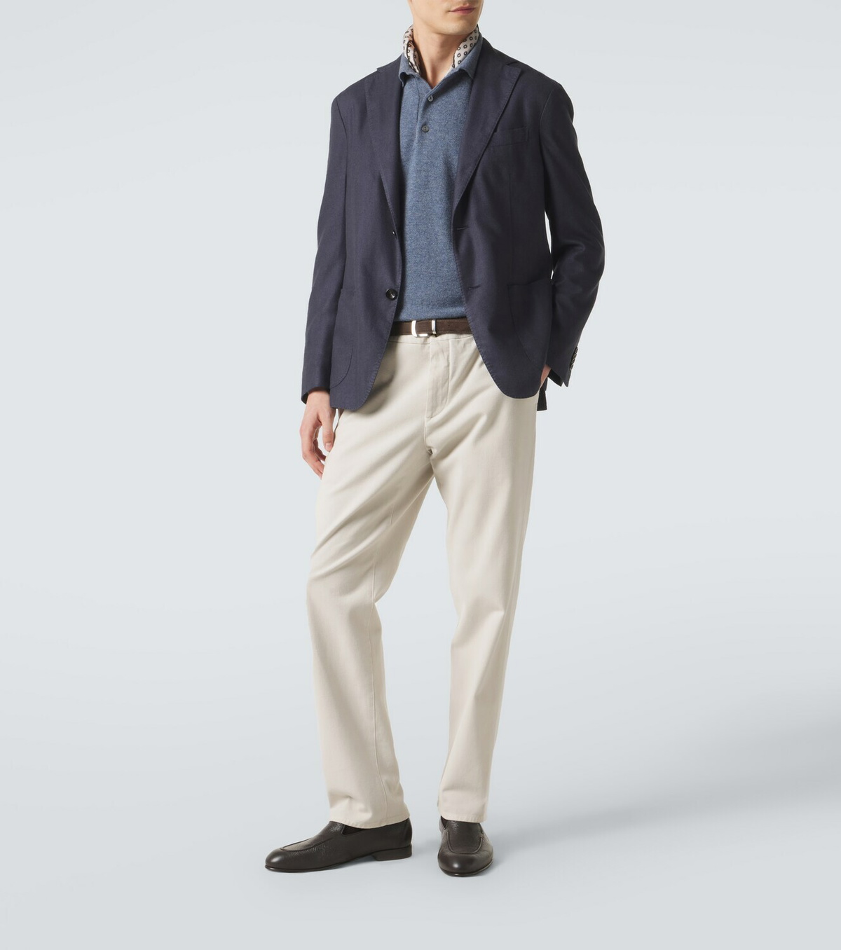 Agnona Cashmere polo sweater