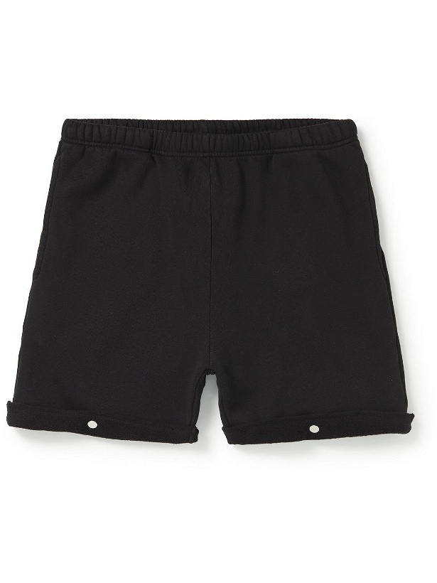 Photo: Les Tien - Straight-Leg Cotton-Jersey Shorts - Black