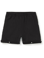 Les Tien - Straight-Leg Cotton-Jersey Shorts - Black