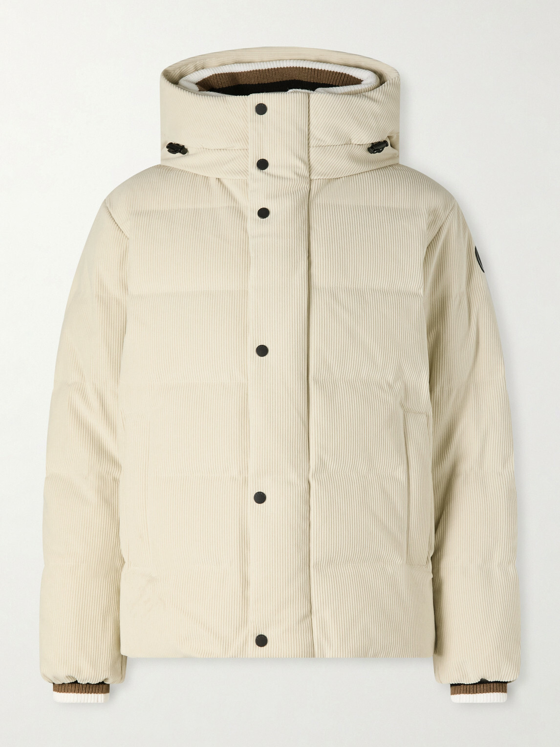 Fusalp - Atila Padded Corduroy Down Hooded Ski Jacket - Neutrals