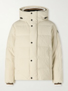 Fusalp - Atila Padded Corduroy Down Hooded Ski Jacket - Neutrals