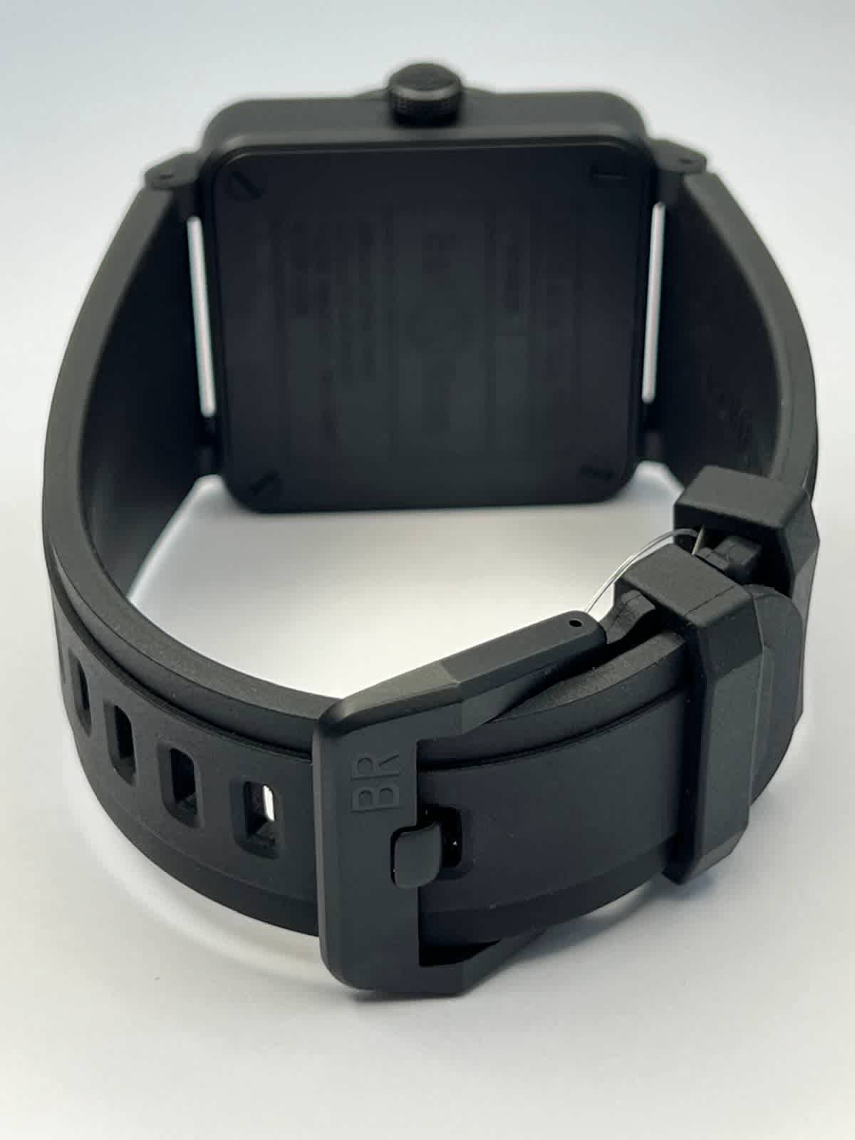 Bell and Ross BR 03 Automatic Black Dial Mens Watch BR03A-BL-SKCE/SRB