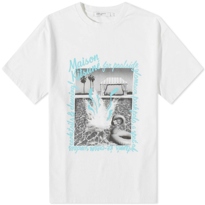 Photo: Maison Kitsuné Men's Postcard Comfort T-Shirt in Off-White