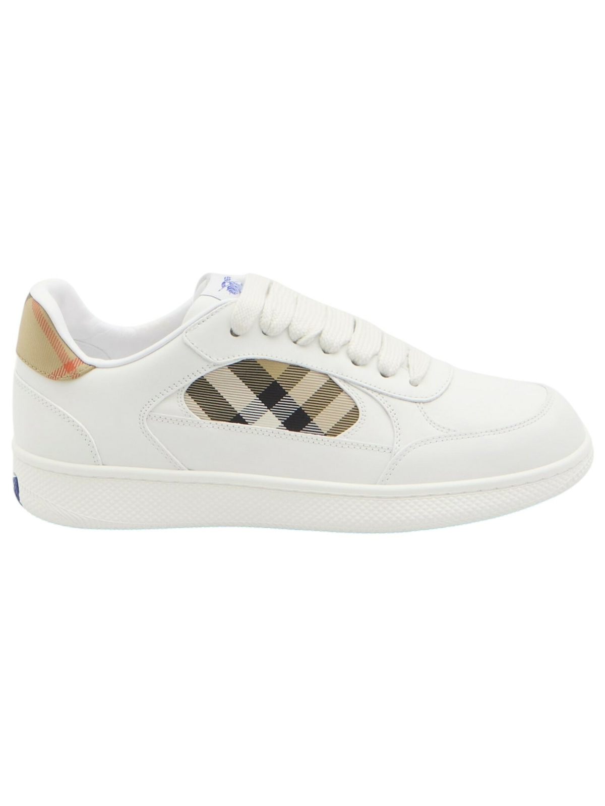 関税込【BURBERRY】EKD Logo Embossed Sneakers スニーカー Burberry Men's EKD Embossed Sneakers in White Burberry