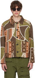 Andersson Bell Green & Brown Patchwork Jacket