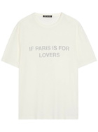 Cole Buxton Paris Texas Printed Cotton T-shirt White
