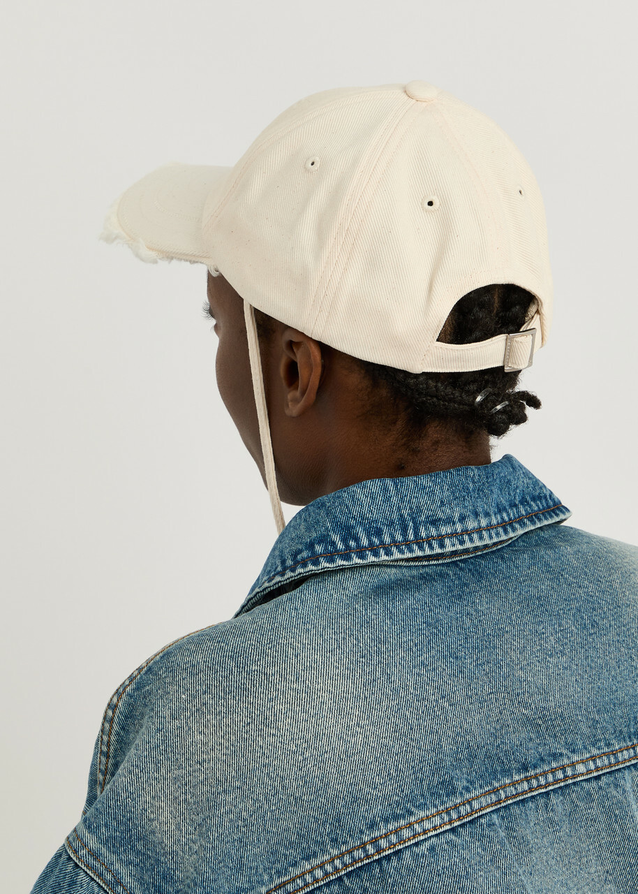JACQUEMUS LA CASQUETTE AHAUT ホワイト58 JACQUEMUS LA CASQUETTE ARTICHAUT ホワイト58