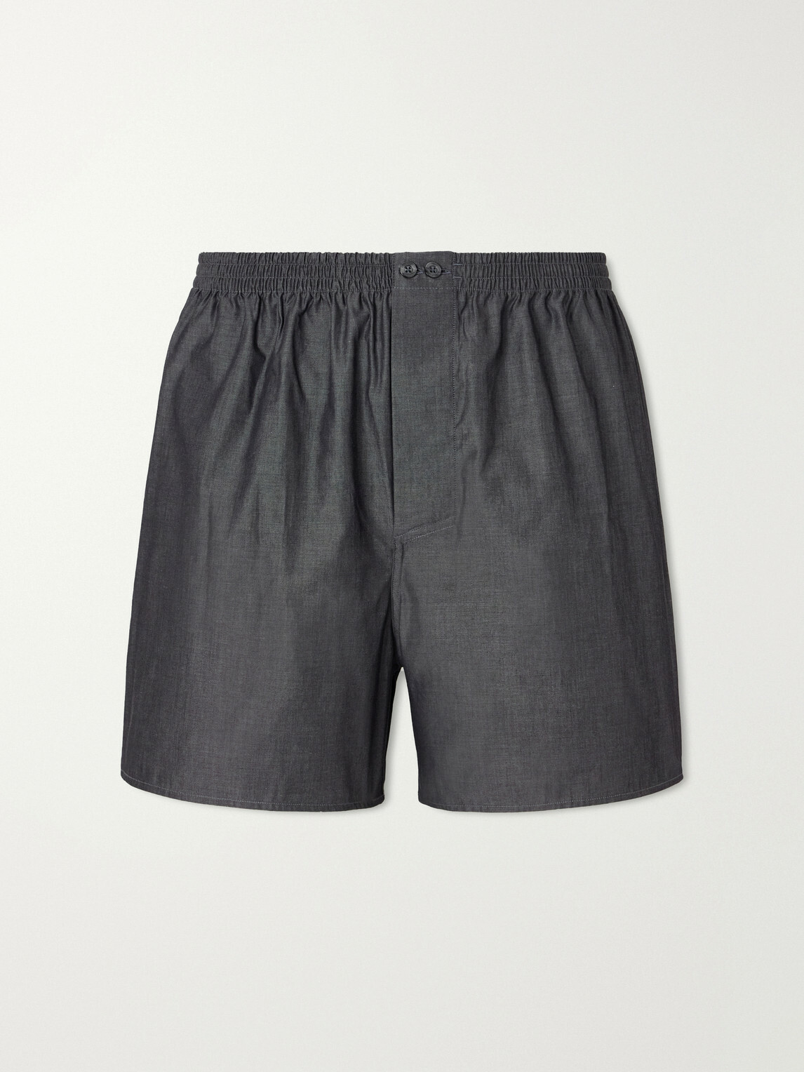 Zimmerli - End-On-End Cotton Boxer Shorts - Gray