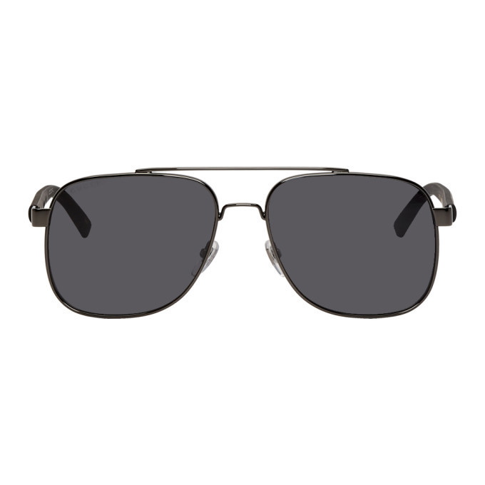 Photo: Gucci Black Masculine Aviator Sunglasses