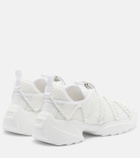 Roger Vivier Viv' Zag leather-trimmed mesh sneakers
