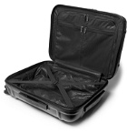 Fabbrica Pelletterie Milano - Globe Spinner 55cm Leather-Trimmed Polycarbonate Carry-On Suitcase - Black