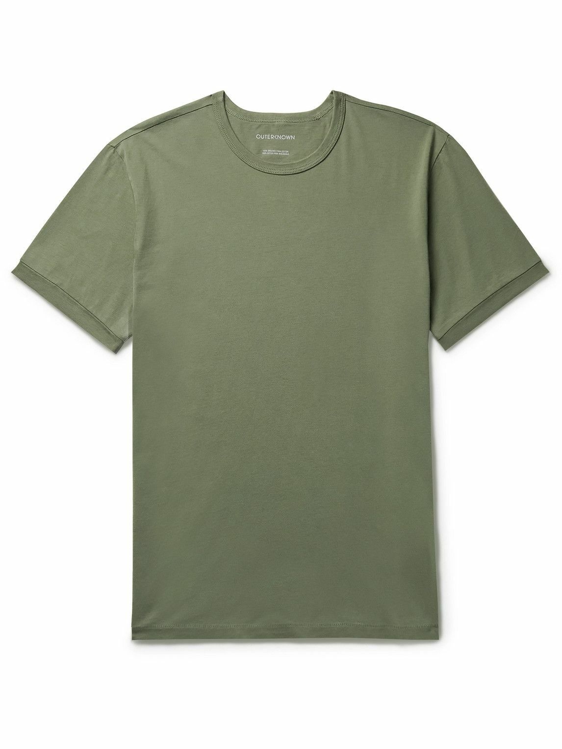 Outerknown - Sojourn Organic Pima Cotton-Jersey T-Shirt - Green Outerknown