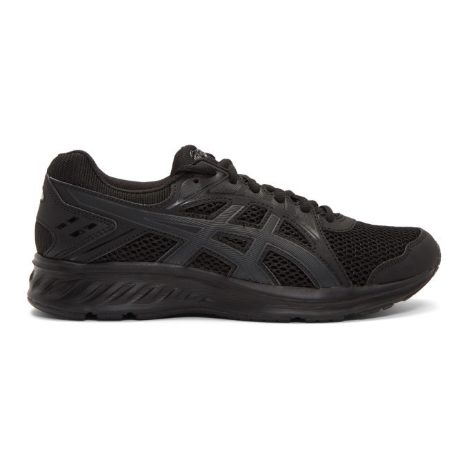 Photo: Asics Black and Grey Jolt 2 Sneakers