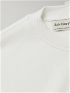 Abc. 123. - Logo-Appliquéd Cotton-Jersey Sweatshirt - White