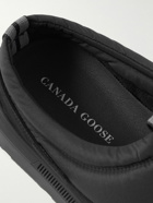 Canada Goose - Crofton Suede-Trimmed Quilted Nylon Mules - Black