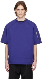 Juun.J Blue Raglan Sleeve T-Shirt