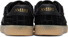 AMIRI Black Croc Debossed Pacific Bones Sneakers