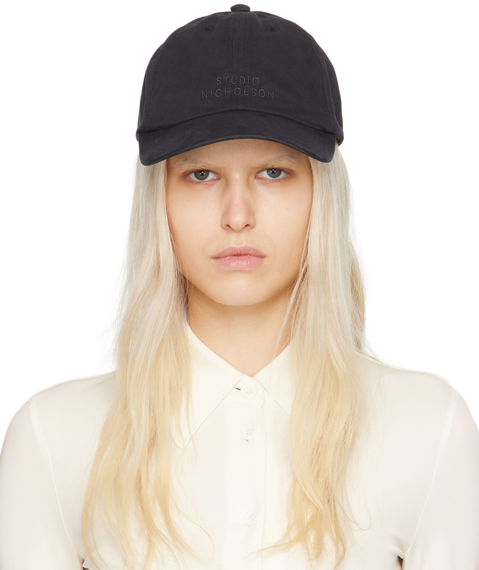 Studio Nicholson Black Logo Cap Studio Nicholson