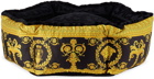 Versace Yellow & Black Small Barocco Pet Bed