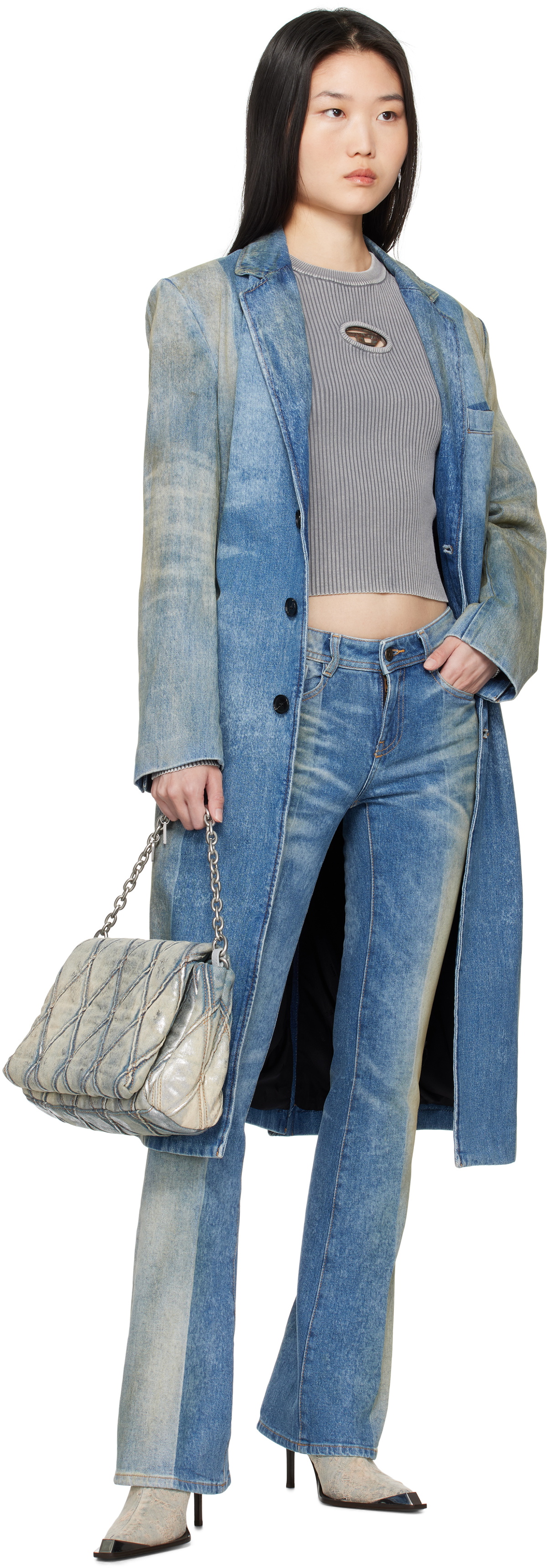DIESEL 24AW D-balzer-mid-fsf デニム ロングコート | ヤマダウェブコム