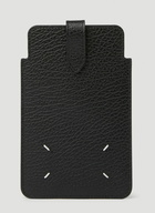 Maison Margiela - Signature Stitch Phone Pouch in Black