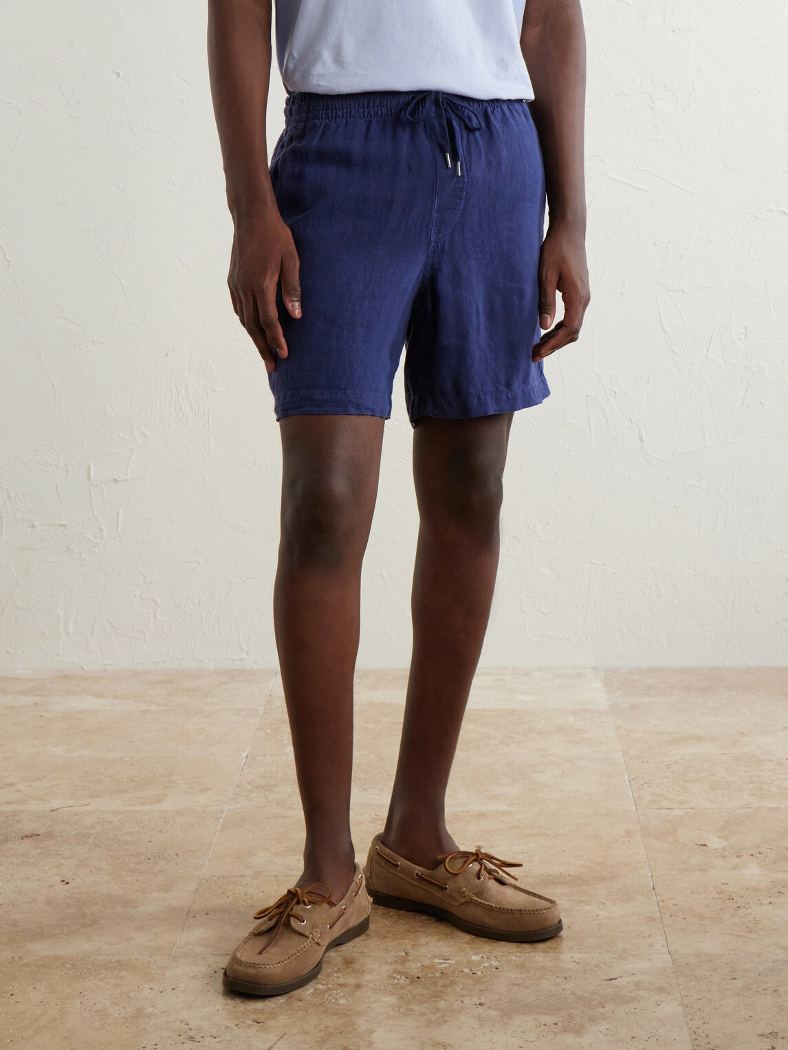Polo Ralph Lauren - Straight-Leg Linen Shorts - Blue