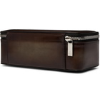 Berluti - Scritto Leather Watch Case - Brown