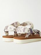 Suicoke - Bandana-Print Webbing Sandals - Neutrals