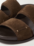 Mr P. - David Suede Sandals - Brown