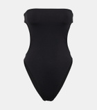 Saint Laurent Strapless cutout swimsuit