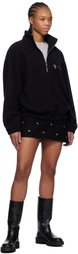 Rier Black Fleece Sweater
