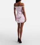 Magda Butrym Gathered off-shoulder denim minidress