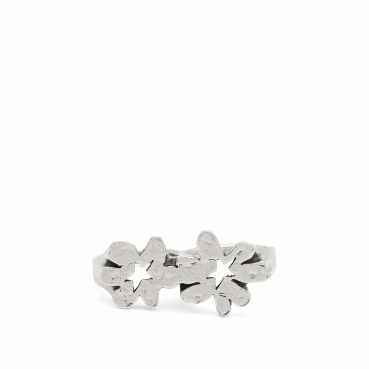 Photo: TwoJeys Flower Knuckle Ring in Silver