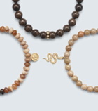 Sydney Evan 14kt gold set of 3 bracelets with diamonds and gemstones