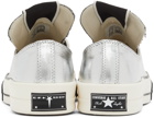 Rick Owens Drkshdw Silver Converse Edition Turbodrk Chuck 70 Low Sneakers