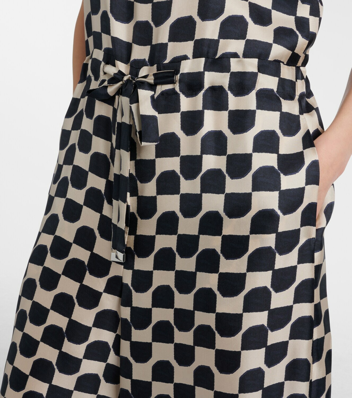 'S Max Mara Ronchi printed silk jumpsuit