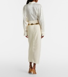 Roberto Cavalli Pleated midi skirt