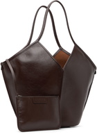 HEREU Brown Calella Distressed Tote