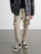 Rick Owens - Vintage Sneaks Suede-Trimmed Full-Grained Leather Sneakers - Brown