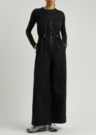 Represent Subway Wide-leg Nylon Jumpsuit Black