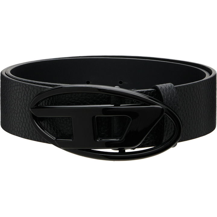 Photo: Diesel Black 4cm Leather Belt