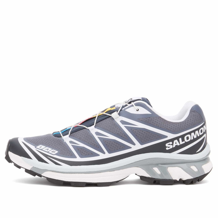 Photo: Salomon XT-6 Sneaker in Grisaille/Blue Nights/Violet Tulip