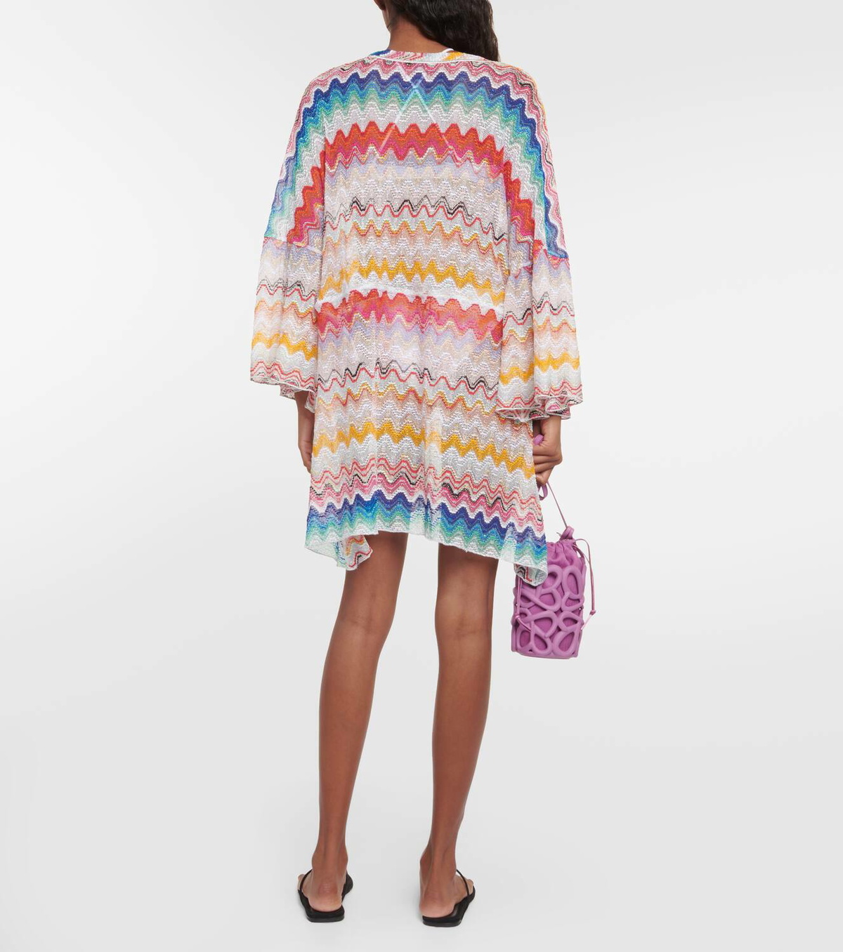 【Missoni Mare】 Crochetビーチ cover-up 🆕️ MISSONI MARE CROCHET KNIT Cover-Up Pareo Beach Tunic