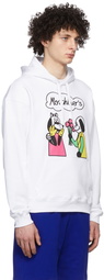 Moschino White Comics Hoodie