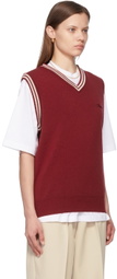 Manors Golf Red Wool & Acrylic Vest