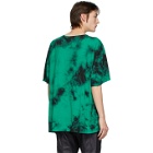 Off-White Green and Black Tie-Dye T-Shirt