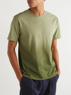 Mr P. - Degradé Cotton-Jersey T-Shirt - Green
